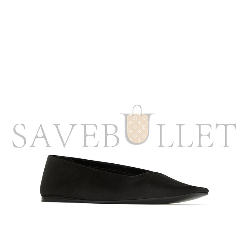 YSL POPPY BALLERINAS IN SATIN CREPE 8004069QN001000 YSL POPPY BALLERINAS IN SATIN CREPE 8004069QN001000